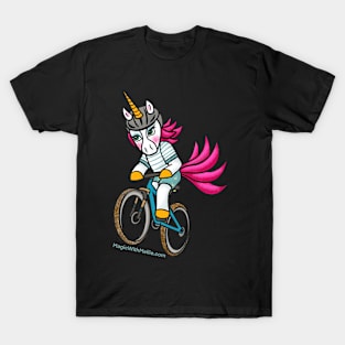 Llama Shorts Mountain Biking MTB Unicorn - Original Illustration T-Shirt